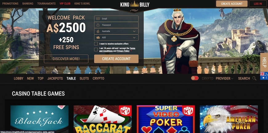 King Billy Casino Mobile Experience